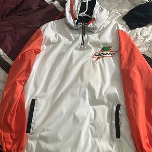 “BE LIKE MIKE” light jacket with hoodie *gatorade themed*